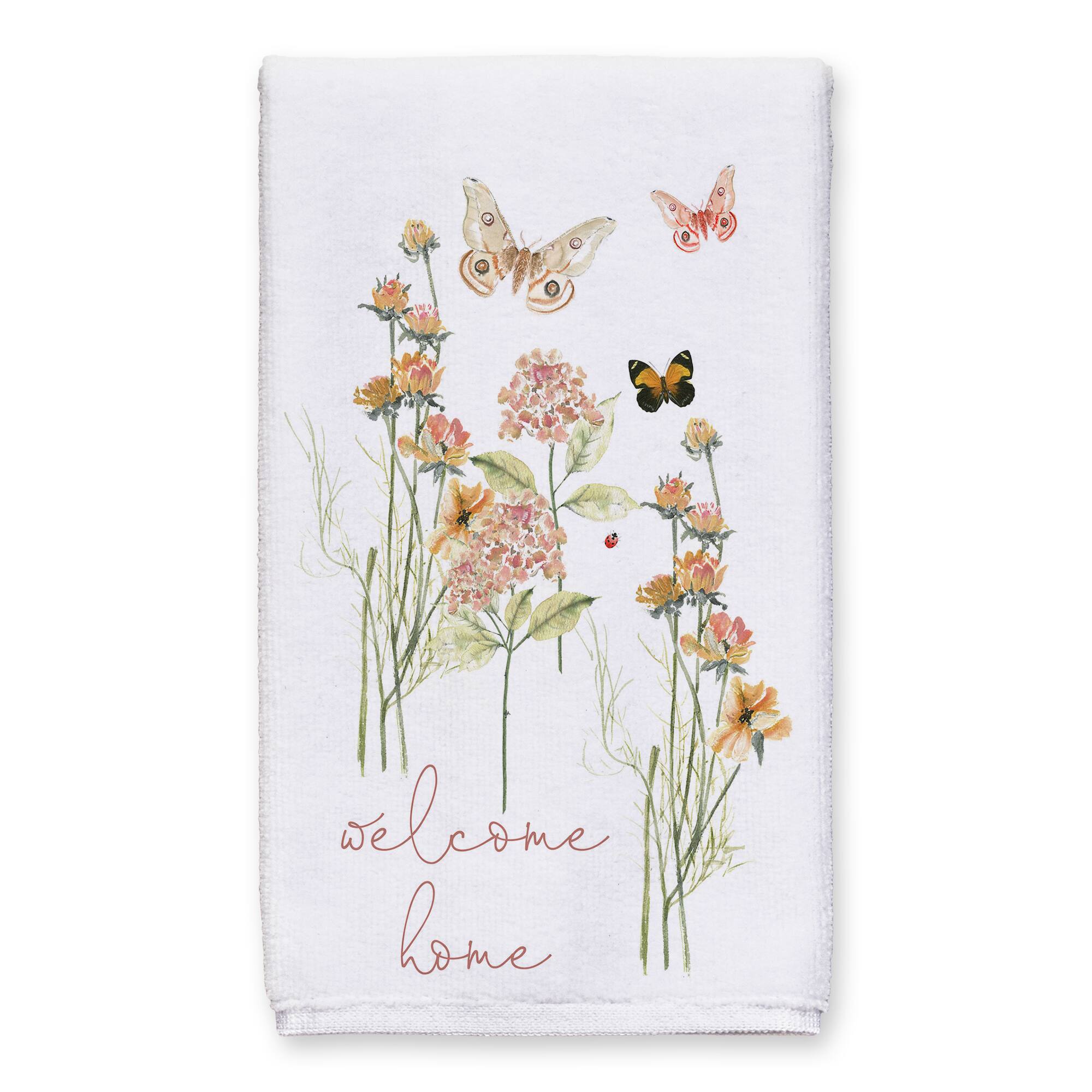 Welcome Home Butterflies Tea Towel - Set of 2